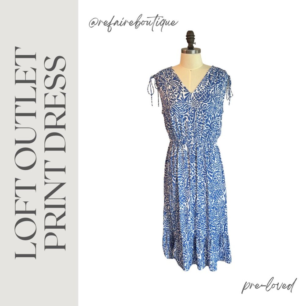 Loft Outlet Print Dress